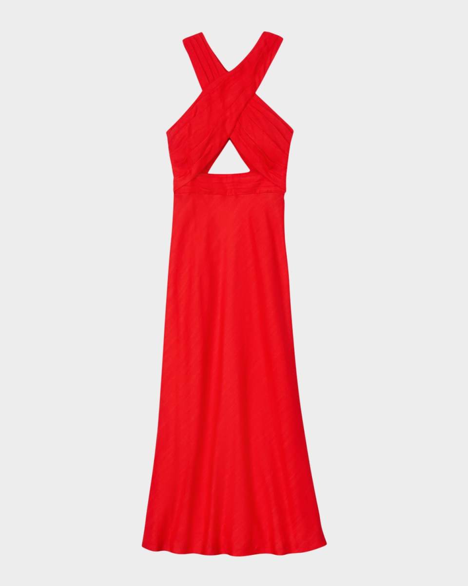 Valentina Cutout Halter Midi Dress
